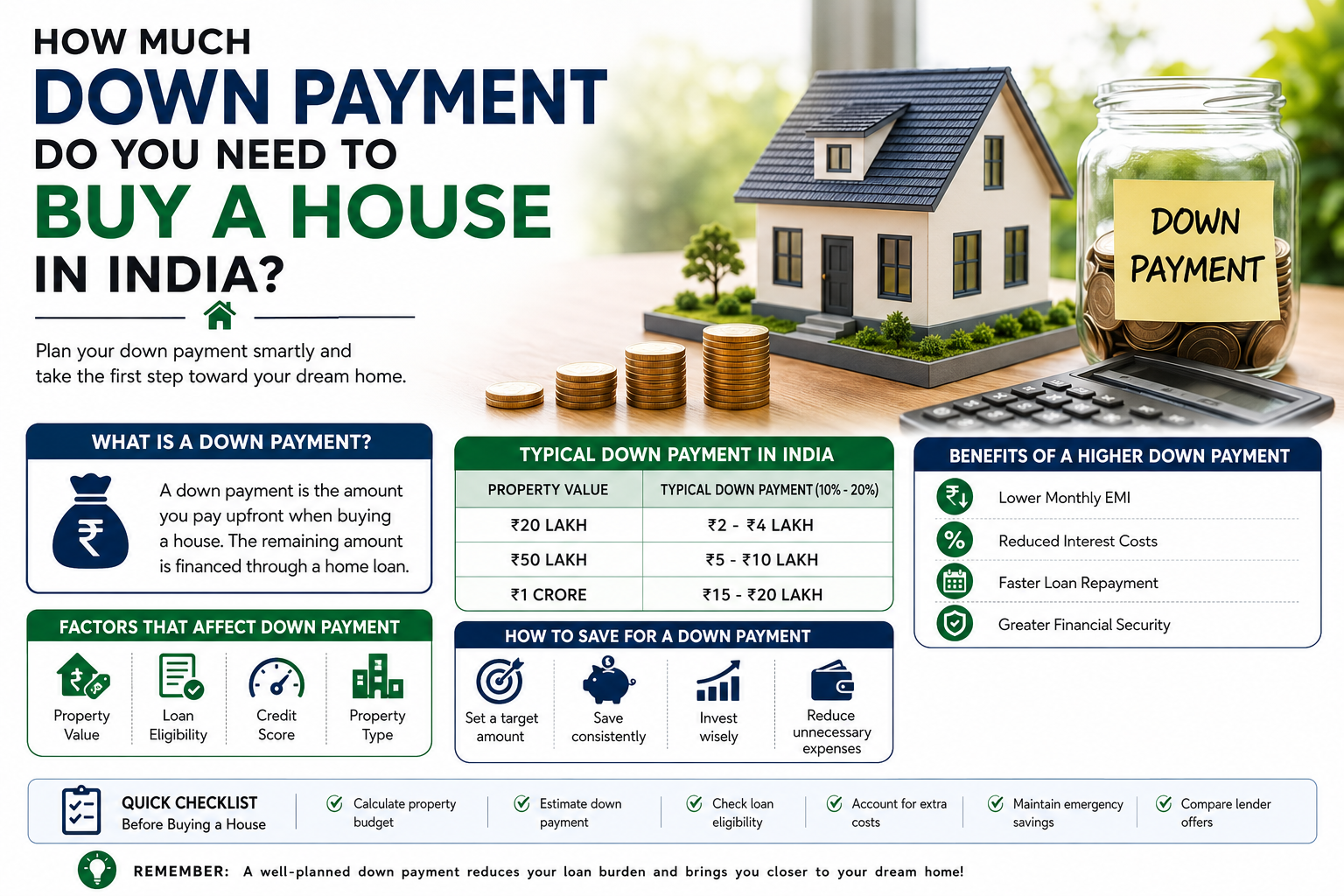 Down Payment for a House in India guide for homebuyers