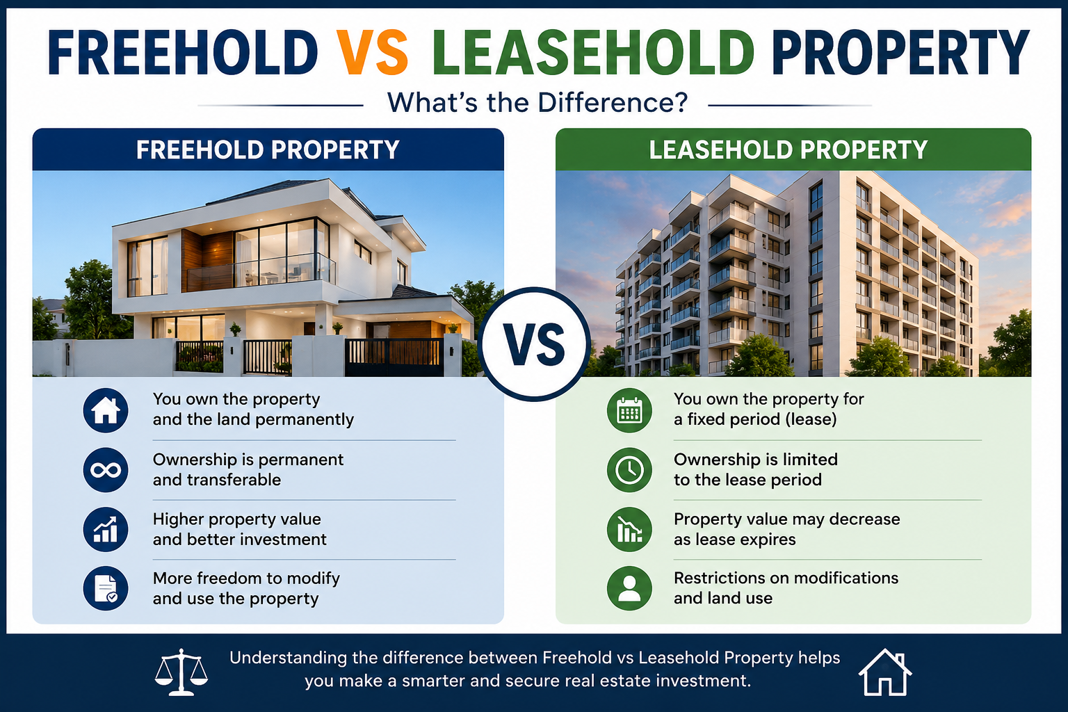 Freehold vs Leasehold Property: Key Differences Explained